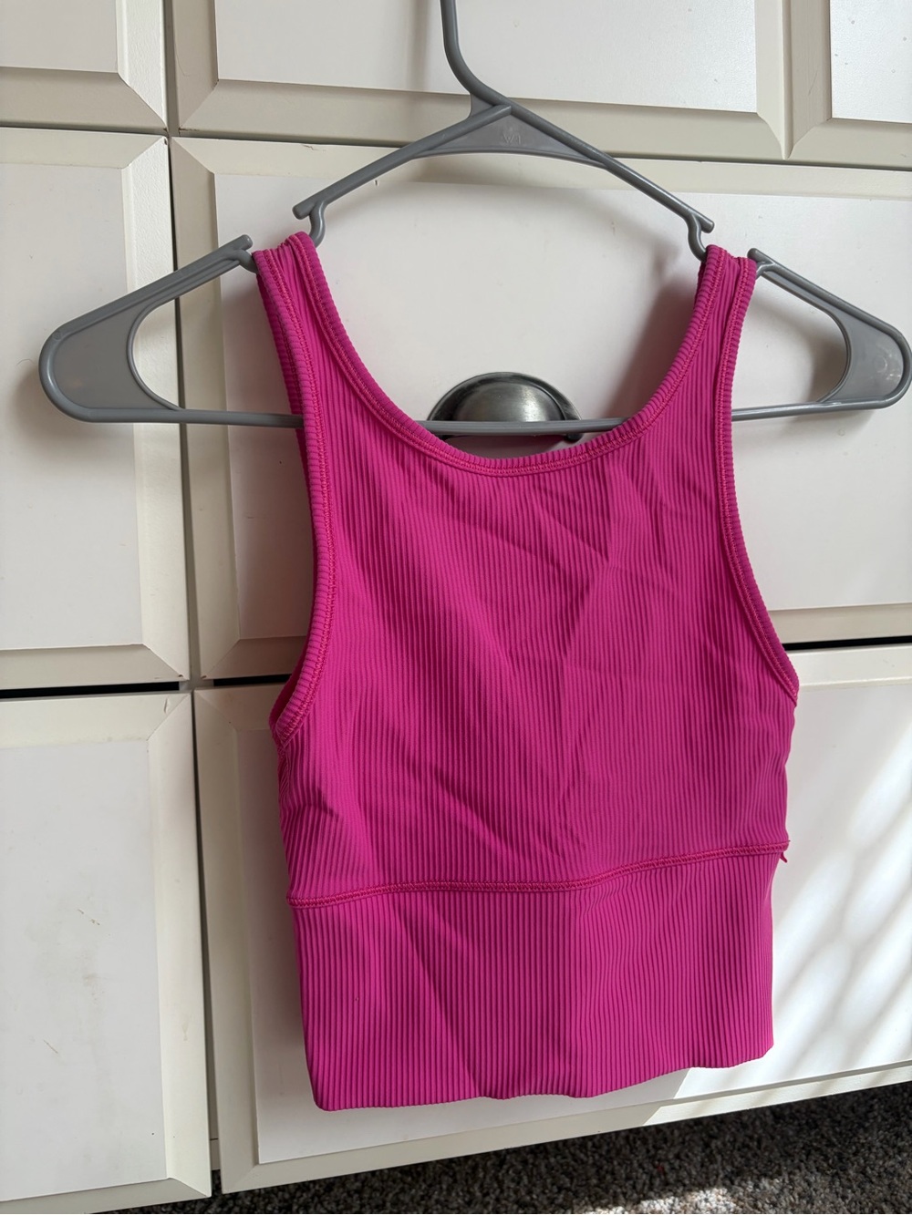 Hot Pink Ribbed Lululemon Tank Top